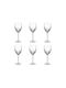 Luigi Bormioli Incanto Set Pahare pentru Vin Alb din Sticlă cu Picior 390ml 6 Bucăți