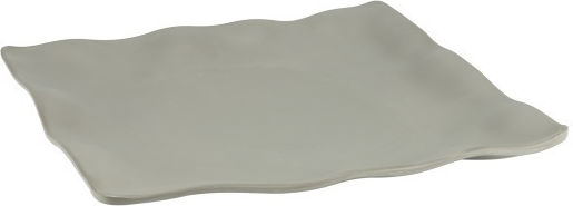 Lava Piață De Servire Pătrată Din Melamină Gri 30x30cm