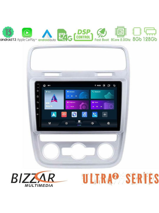 Bizzar Auto-Audiosystem für Volkswagen Scirocco 2014 – 2017 Bluetooth USB Eingebautes Wi-Fi GPS Apple CarPlay Android Auto mit 9 Zoll Touchscreen