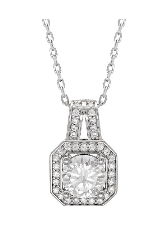 Kiriakos Gofas Halskette aus Silber mit Diamant