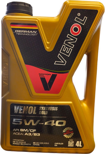 Venol Aktives Synthetisches Auto Schmierstofföl 5W-40 4l