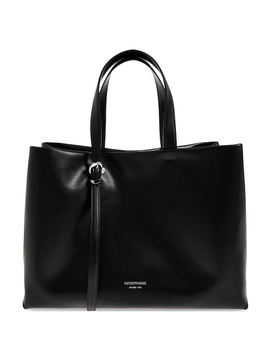 Leather Women's Tote Handbag Black