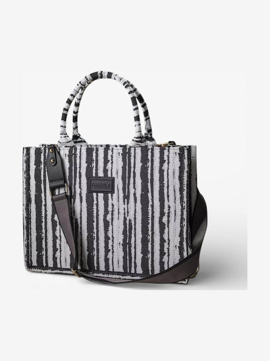 Fragola Stoff Damen Handtasche Handtasche Grau
