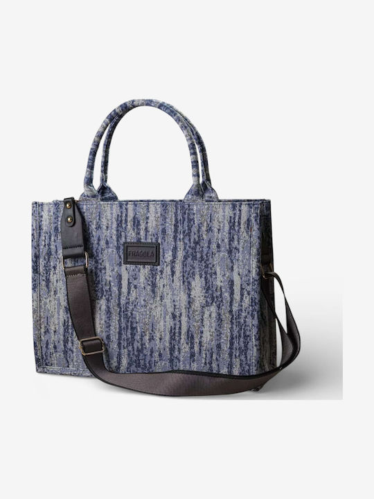 Fabric Women's Handbag Navy Blue