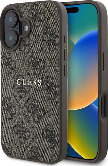 Guess Guess Leder Braun Rückseite Hülle Für iPhone 16 Plus