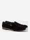 Suede Ανδρικά Loafers σε Μαύρο Χρώμα