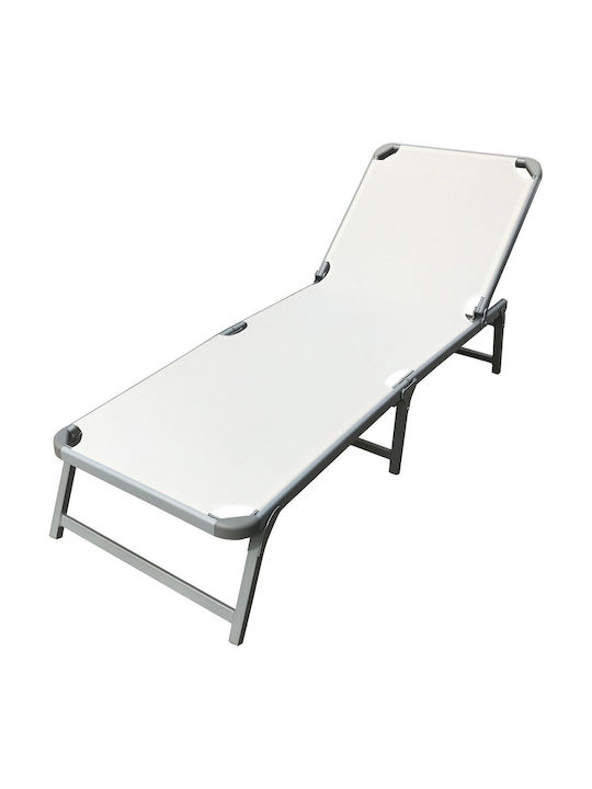 Șezlong Plastic Pinki Ecru 188x56 cm
