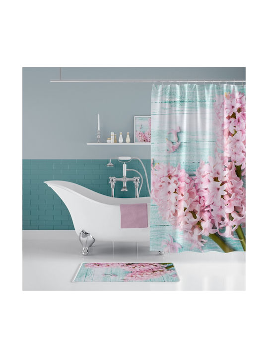 Lenjerii Deosebite Κουρτίνα Μπάνιου Υφασμάτινη 180x200cm Hyacinth
