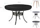Waterproof Protective Dining Table Cover Delixike 106x420cm in Black Color