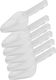 Set 6 Polycarbonate Shot Glasses 180ml 12.5x7.5xh6cm White