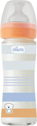 Chicco Well Being Γυάλινο με Θηλή Σιλικόνης για 0+ μηνών 240ml