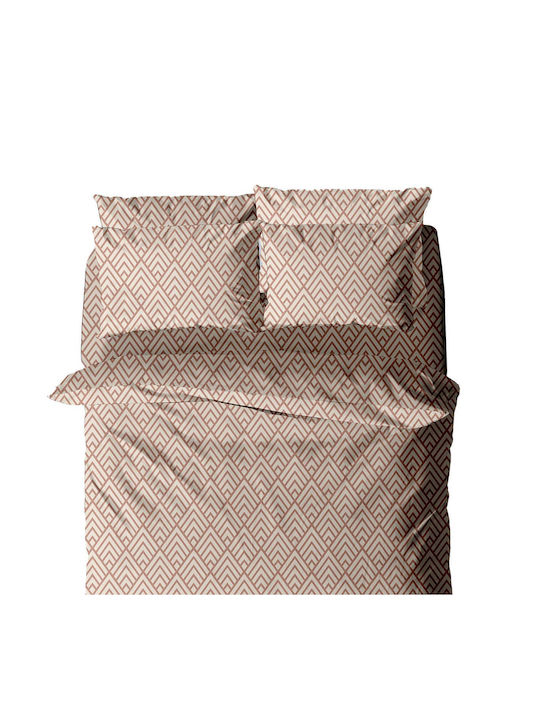 White Fabric Luma Σετ Σεντόνια Διπλά 200x260εκ....