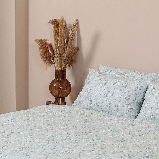 White Fabric Blissy Σετ Σεντόνια Μονά 160x250εκ. Πράσινο (3τμχ)