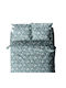 White Fabric Sova Подредба Чаршафи За Двойно Легло 240x260см 4 Бройки