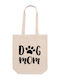 Τσάντα Μπεζ 37εκ. 42εκ. 12εκ Ψώνια Dog Mom Dp6559