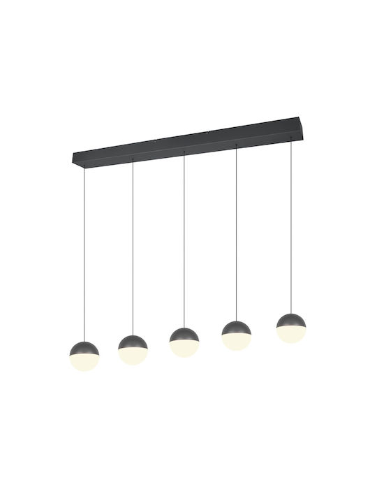 Trio Lighting Senta Κρεμαστό Φωτιστικό Γκρι