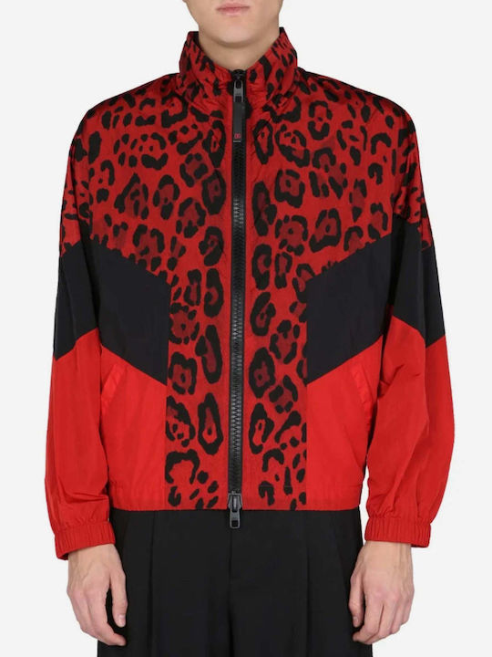 Dolce & Gabbana Мъжко Яке Червен Леопард