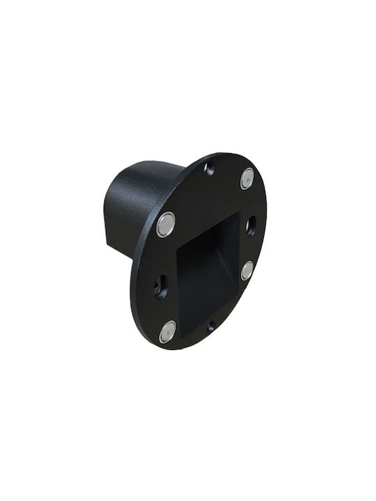 Adeleq Metallic Recessed Spot with Built-in LED and Warm White Light White 4.5x9cm