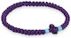 Handmade Purple Prayer Beads 33 Prayer Knots