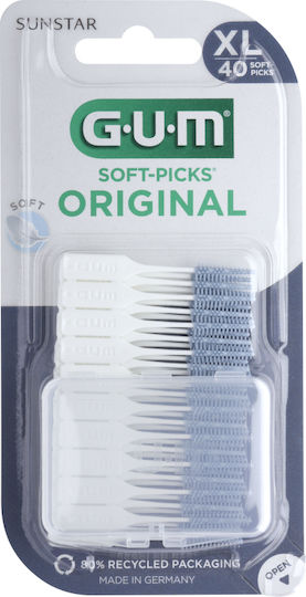 GUM Soft Μεσοδόντιες Οδοντογλυφίδες Extra Large 40τμχ