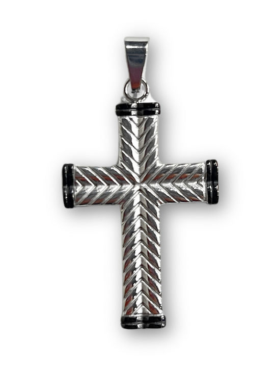 Men's Cross Made of Steel Without Chain