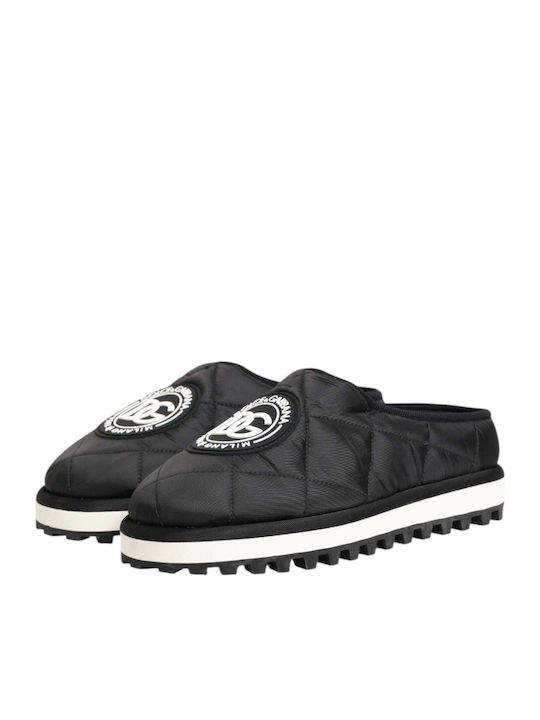 Dolce & Gabbana Зимни Мъжки Чехли Черни