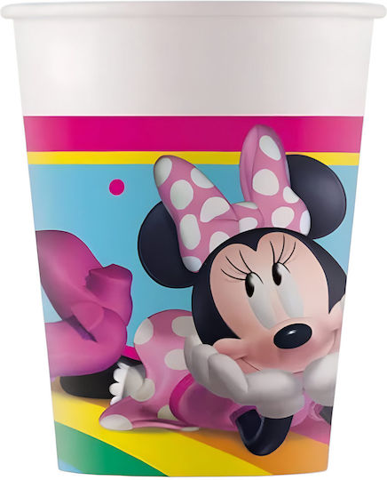 Minnie Mouse Ποτήρι για Party 8τμχ
