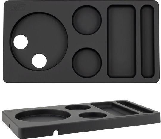 Tavă De Bun Venit Pentru Servire Băuturi Calde Raki 42x22x2.8cm Plastic Negru Mat