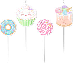 Candy Cake Candles 4 Pieces