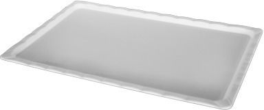 Raki Piatelă De Servire Rectangulară Din Plastic Albă 40x25cm