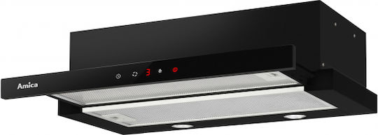 Amica Retractable Vent Hood 59.8cm Black