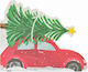 Χαρτοπετσέτες Christmas Car 16 Τεμ