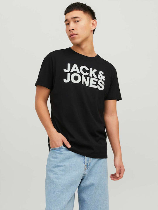 Jack & Jones Jjecorp Tricou Negru
