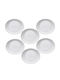Bormioli Rocco Servierplatte Oval Glas Weiße 32x26cm 6 Stück