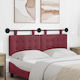vidaXL Fabric Bed Headboard Cushion Red 130x55cm
