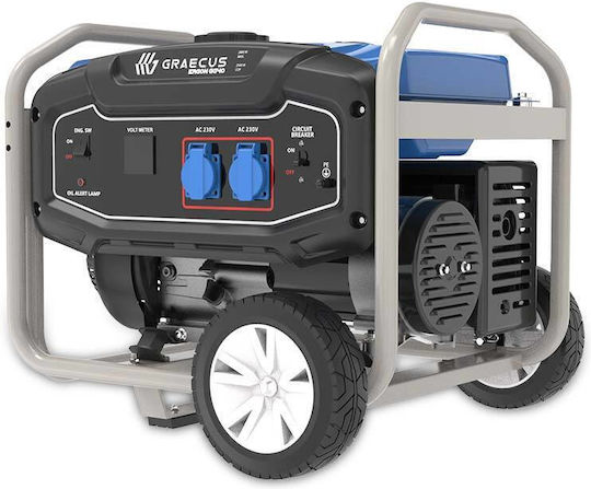 Graecus ERGON GG40 Generator pe Benizină cu Pornire Manuală și Putere Maximă 3.5kVA