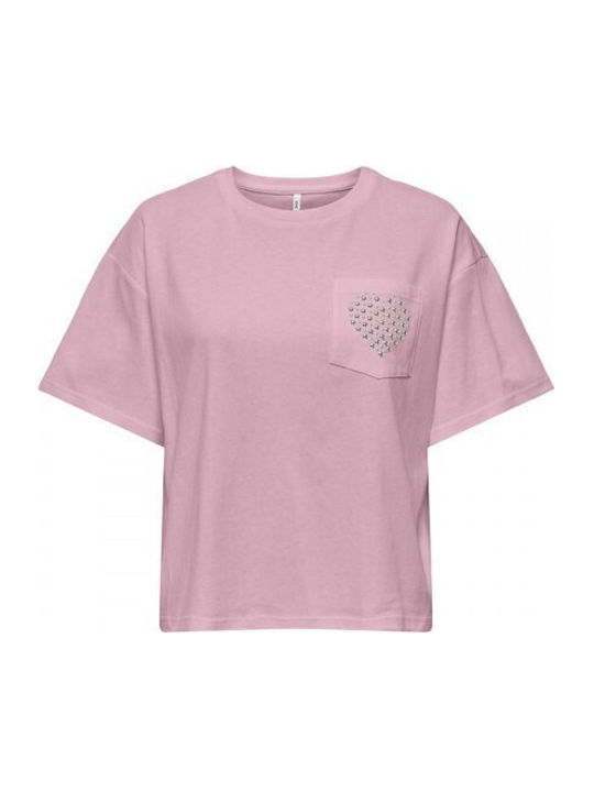 Only Women's Cotton Blouse Romance Rose