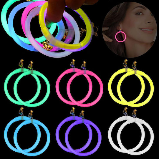 Glow Ring Carnival Earring Pink