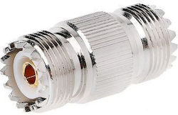 Uhf Pl-259 So-239 Female To Uhf Female Jack Rf Straight Connector Adapter