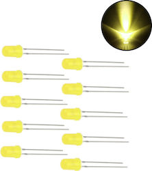 Set LED Diodes 5mm 2 Volt Type F5 Yellow 10 Pieces