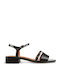 Women's Black Flat Sandals