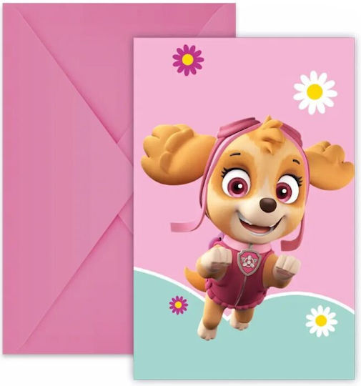 Προσκλήσεις Skye & Everest Paw Patrol 6 Τεμ