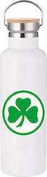 Photoretous Thermosflaschen Panathinaikos Pao 750ml Bambus Weiß Photoretous Thermosflaschen Panathinaikos Pao 750ml Bambus Weiß