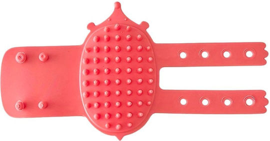 Cat Brush Scraper Silicone Self Grooming Strap Pink