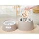 Plastic Food and Water Bowl for Dog in Silver Color