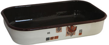 Raki Rustica Aluminum Baking Pan with Enamel Coating 26x40cm