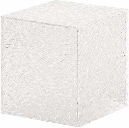 Acrylic Table Base Frosted 25x25x25cm