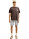 Jjirick Men's Denim Grey Denim Shorts