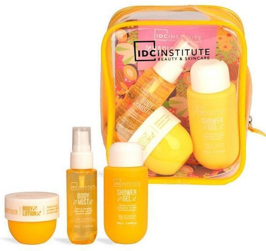 IDC Institute Radiant Skin Glow Body Ritual Travel Set Travel Set για Καθαρισμό Σώματος & Λάμψη 3τμχ