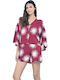 Gisela Summer Women's Pyjamas Set Burgundy